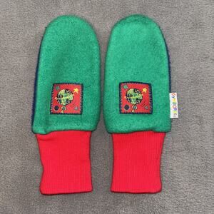 Gymboree Christmas Green Red Blue Winter Mitts Gloves